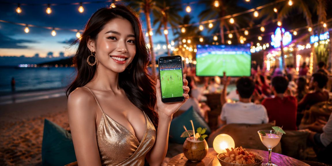 Khung cảnh bãi biển Phú Quốc với người dùng cá cược bóng đá mùa giải quốc tế